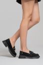 Kadın Tokalı Loafer Ayakkabı SIYAH SUET KYL2421015
